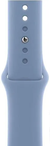 Умные часы Apple Watch Series 9 41 мм (алюминиевый корпус, серебристый/зимний синий, спортивный силиконовый ремешок S/M)