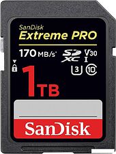 Карта памяти SanDisk Extreme PRO SDXC SDSDXXY-1T00-GN4IN 1TB Карта памяти SanDisk Extreme PRO SDXC SDSDXXY-1T00-GN4IN 1TB