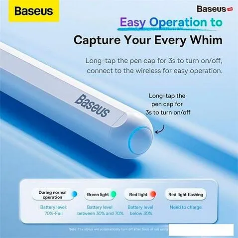 Стилус Baseus Smooth Writing 2 Series Dual Charging Stylus (Active Wireless Version)