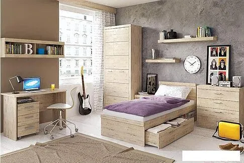 Тумба Anrex Oskar 3S Дуб Санремо