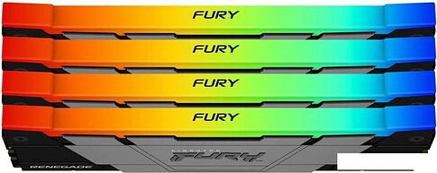 Оперативная память Kingston FURY Renegade RGB 4x32ГБ DDR4 3200 МГц KF432C16RB2AK4/128