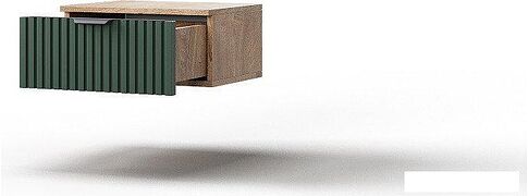 Тумба КМК Мебель 1Я Герта КМК 0979.19 (дуб канзас/SAT 22 зеленый мат)