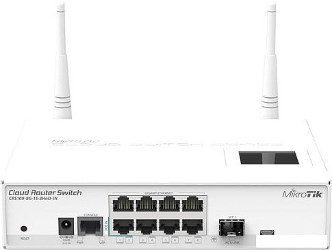 Коммутатор Mikrotik Cloud Router Switch CRS109-8G-1S-2HnD-IN