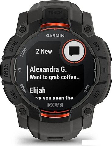 Умные часы Garmin Instinct 3 Solar 50 мм (черный)