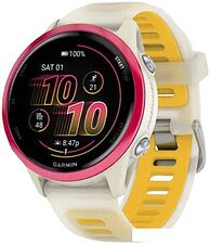 Умные часы Garmin Forerunner 570 42 мм (бежевый/розовый) Умные часы Garmin Forerunner 570 42 мм (бежевый/розовый)