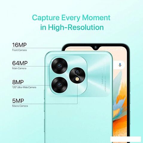 Смартфон Umidigi A15 8GB/256GB (черный)