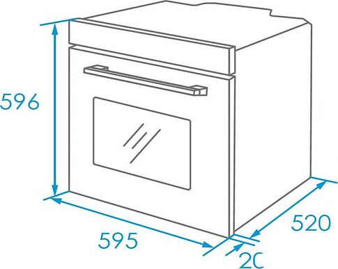 Электрический духовой шкаф Akpo PEA 7009SED03 BL