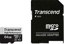 Карта памяти Transcend microSDXC 330S 64GB (с адаптером)