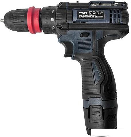 Дрель-шуруповерт WATT WAS-12Li-3 1.012.025.23 (с 2-мя АКБ, кейс)
