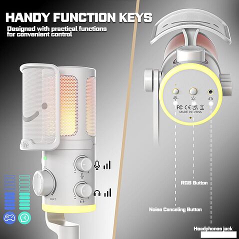 Проводной микрофон FIFINE AM6 (белый)
