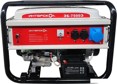 Бензиновый генератор Интерскол ЭБ-7500Э