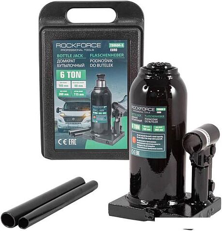 Бутылочный домкрат RockForce RF-T90604-S(Euro) 6т