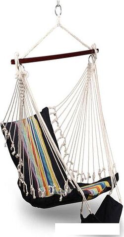 Кресло-гамак Indigo IN185 (черный/радуга)