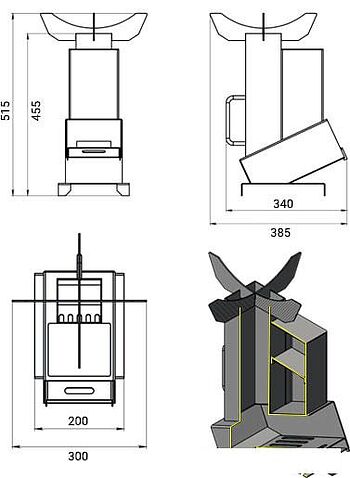 Печь Везувий Ракета 3