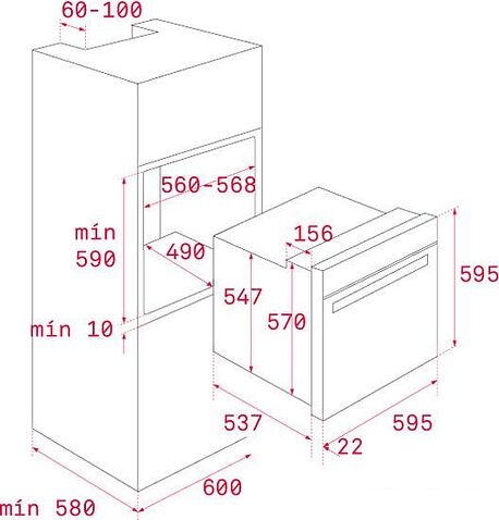 Духовой шкаф TEKA HLB 860 (черный) [41560098]