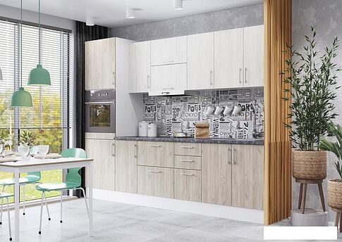 Шкаф напольный Горизонт Европа 80 2 ящика (белый крафт)