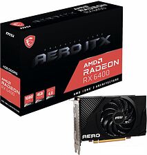 Видеокарта MSI Radeon RX 6400 Aero ITX 4G Видеокарта MSI Radeon RX 6400 Aero ITX 4G