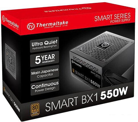 Блок питания Thermaltake Smart BX1 550W SPD-550AH2NKB-2