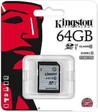 Карта памяти Kingston SDXC (Class 10) 64GB (SD10VG2/64GB)