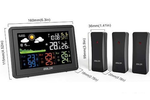 Метеостанция Baldr B0359WST4H4PR-black