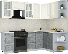 Кухонный модуль Интерлиния Мила Шато 1.5x2.4 PR (белый/керамика/опал светлый)