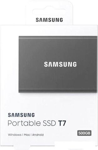 Внешний накопитель Samsung T7 500GB (черный)