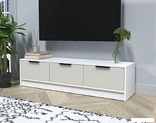 Тумба Интерлиния ТВ Концепт КТ-ТВ3-35 (персидский жемчуг/белый платинум)