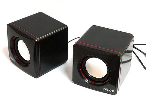 Акустика Dialog AC-04UP (черный/красный)