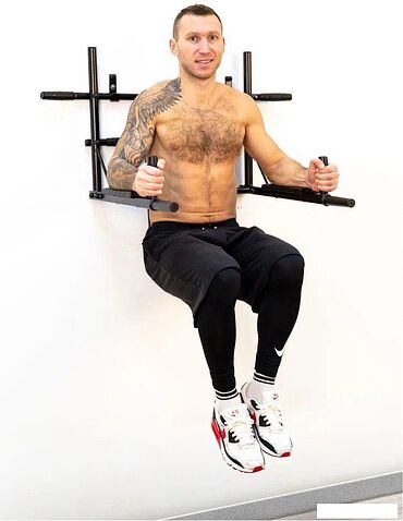 Турник с брусьями Absolute Champion Железное тело 3 в 1 АЧ 11656 (белый, черные ручки)