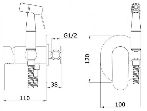 Гигиенический душ Vieir V283551