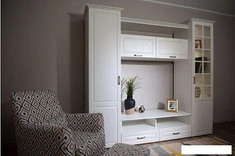 Тумба Империал Лацио ТВ (белое дерево)