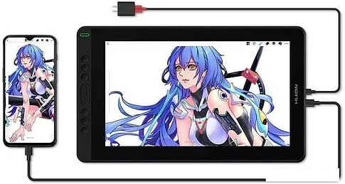 Графический монитор Huion Kamvas 13 (полуночно-зеленый)