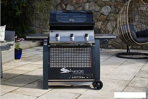 Газовый гриль для дачи Sahara S375 3B BBQ Smokey Teal (дымчатый)