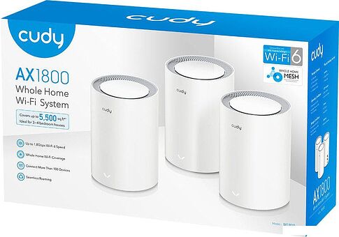 Wi-Fi система Cudy M1800 2.0 (3-Pack)