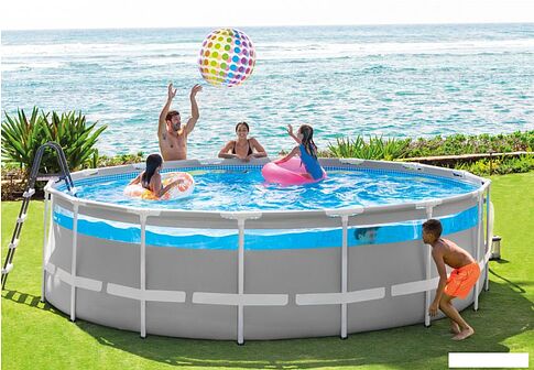 Каркасный бассейн Intex Prism Frame Clearview 26722 (427х107)