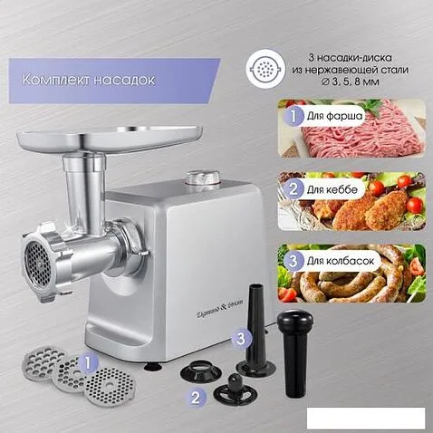 Мясорубка Zigmund & Shtain ZMG-045