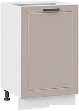 Шкаф напольный Трия Лорас 1Н5 (белый/холст латте) Шкаф напольный Трия Лорас 1Н5 (белый/холст латте)