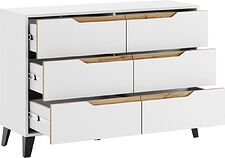 Комод ЭлиГард Eyva 6S (белый)