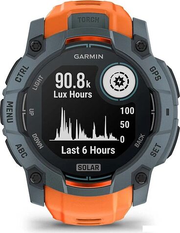 Умные часы Garmin Instinct 3 Solar 50 мм (серый)