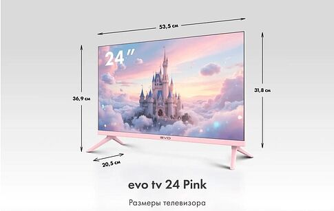 Телевизор Evo TV 24 Pink TD0055864RU