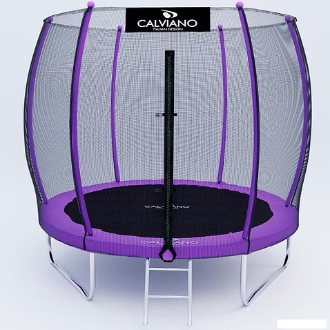 Батут Calviano Outside Master Purple 252 см - 8ft (внешняя сетка, с лестницей)