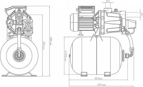 Насосная станция Джилекс Джамбо 55/35 П-18
