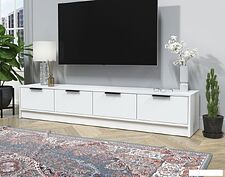 Тумба Интерлиния ТВ Концепт КТ-ТВ4-35 (белый платинум/белый платинум)