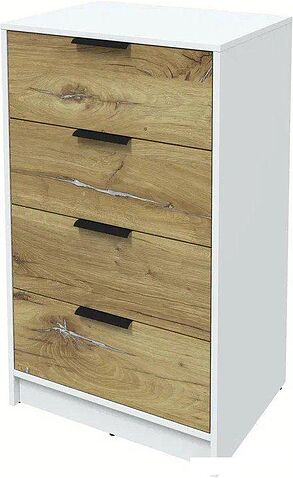 Комод Интерлиния Концепт КТ-К60 (дуб нокс/белый платинум)