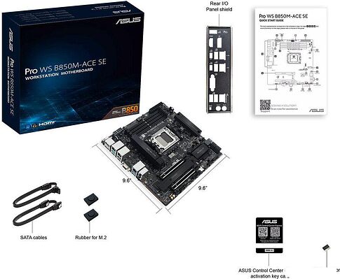 Материнская плата ASUS Pro WS B850M-ACE SE