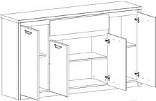 Тумба Anrex Jazz 4D1S (каштан найроби оникс)