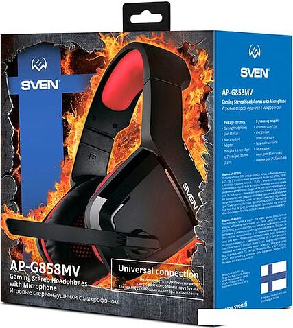 Наушники с микрофоном SVEN AP-G858MV