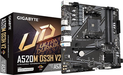 Материнская плата Gigabyte A520M DS3H V2 (rev. 1.0)