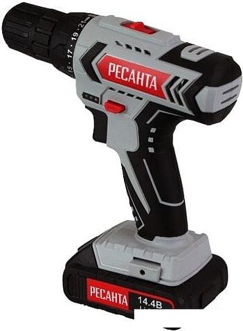 Дрель-шуруповерт Ресанта ДА-14-2ЛК (с 2-мя АКБ, кейс)