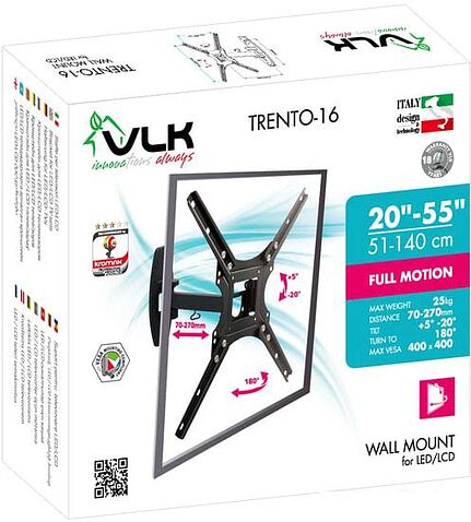 Кронштейн VLK TRENTO-16 (черный)